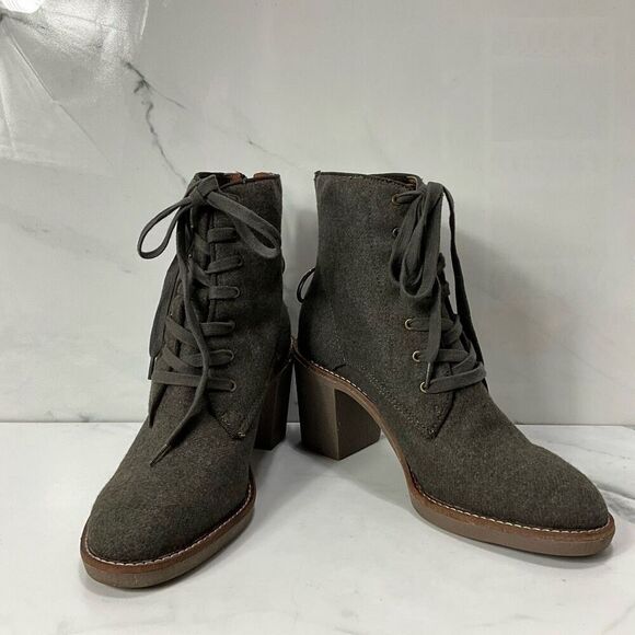 LUCKY BRAND Borelis Block Heel Ankle Boots - Picture 1 of 7